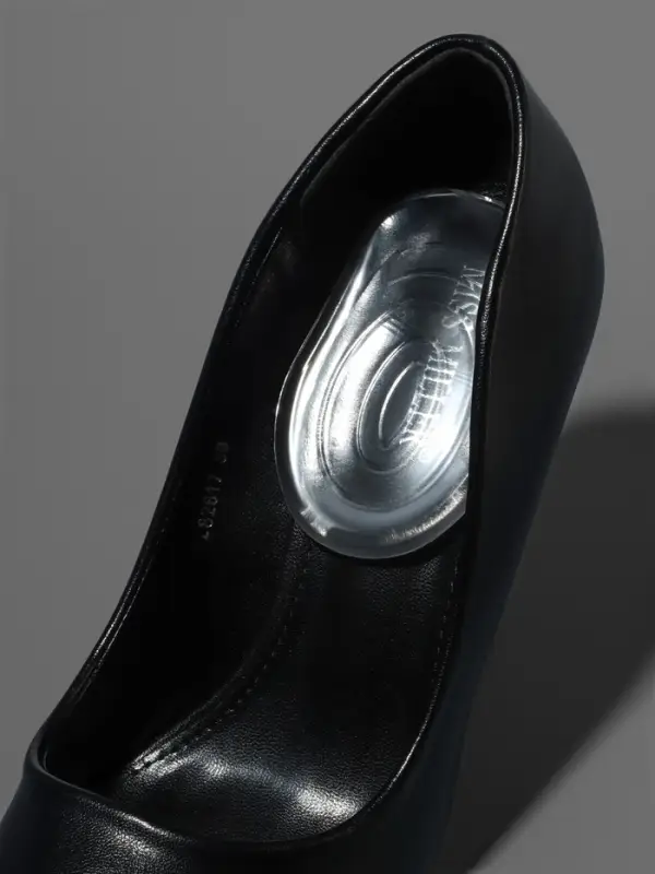 Подпяточники для обуви, с протектором, на клеевой основе, силиконовые, 8.7&times;5.7 см, пара, прозрачные