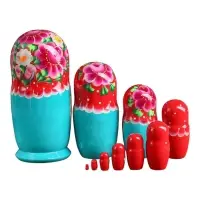 Матрёшка 10 в 1, расписная большая, МИКС