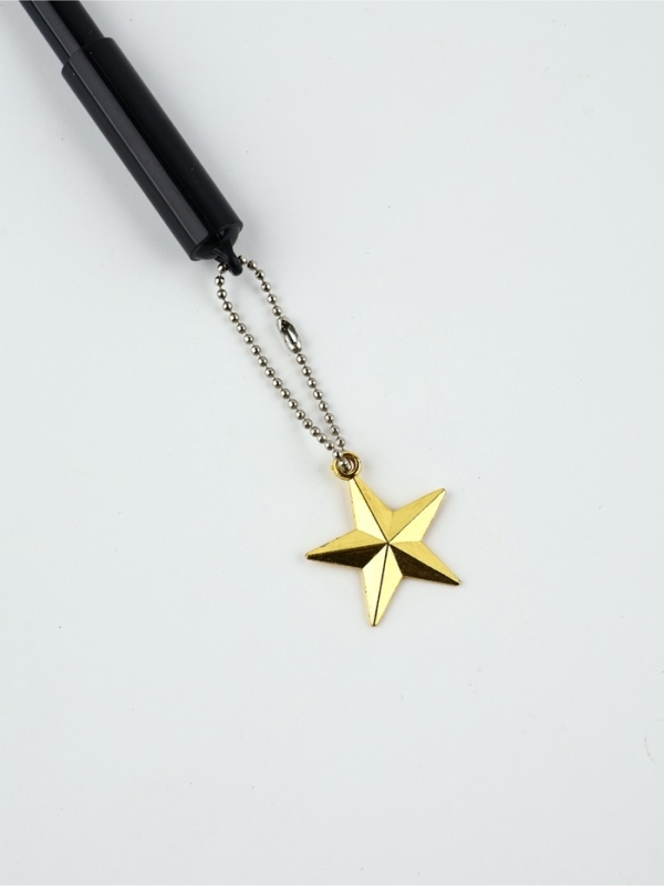 Ручка пластик с подвеской звезда Ручка пластик с подвеской звезда "23 февраля лучшему защитнику"