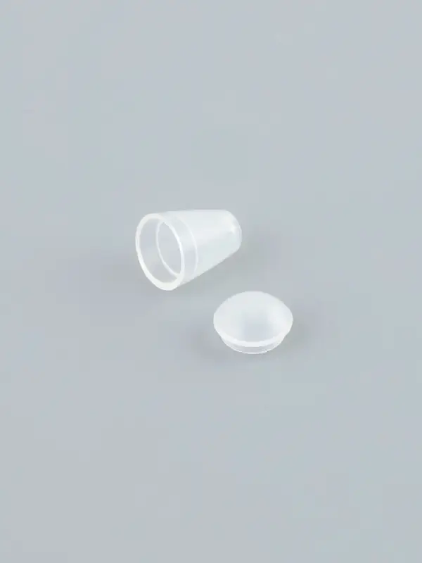 Наконечник для шнура, d=4 мм, 17&times;12 мм, 100 шт., прозрачный