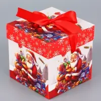 Коробка Самосборная "Колокольчики" 15х15х15 см