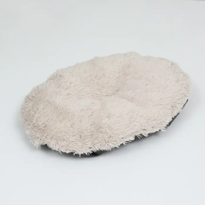 Лежанка-трансформер, 60&times;50&times;15 см, велюр, искусственный мех, цвет МИКС