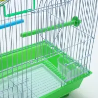 Клетка для птиц Bd-1/1d, 30&times;23&times;39 см, укомплектованная, фасовка 12 шт., зелёная