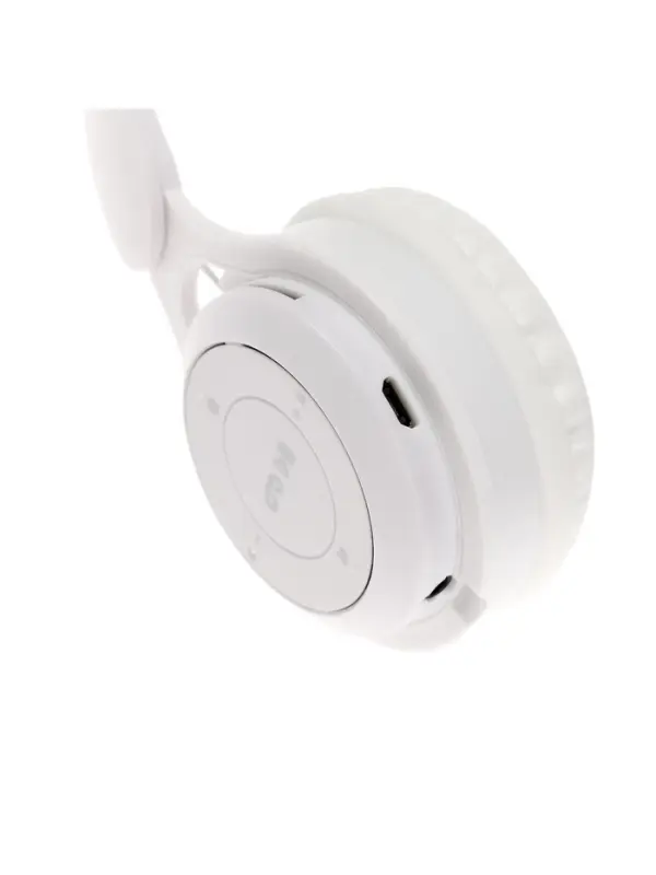 Наушники детские, беспроводные, накладные, с ушками зайца, Y08R, Bluetooth 5.1, с микрофоном, с подсветкой, 400 мАч, белые