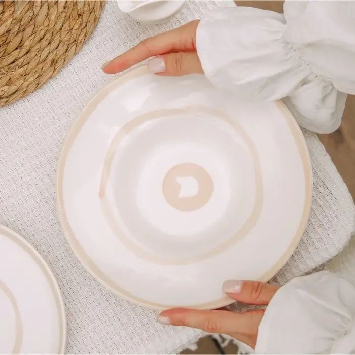 Тарелка для пасты SL Home &laquo;Гато&raquo;, 170 мл, d=21 см, фарфор, белая