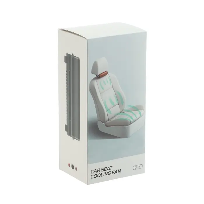 Вентилятор в салон автомобиля, на подголовник, 12 В, USB 2 м, пластик