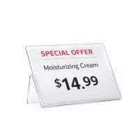 Ценникодержатель-подставка, оргстекло 1 мм, 6&times;4 см