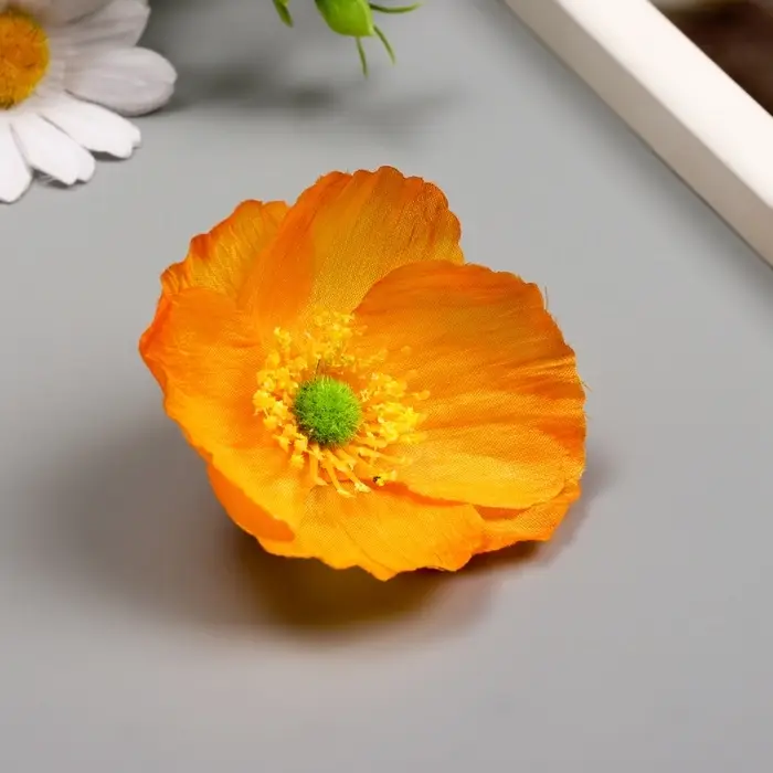 Бутон на ножке для декорирования &laquo;Рудбекия тёмно-жёлтая&raquo;, 6.5&times;6.5 см