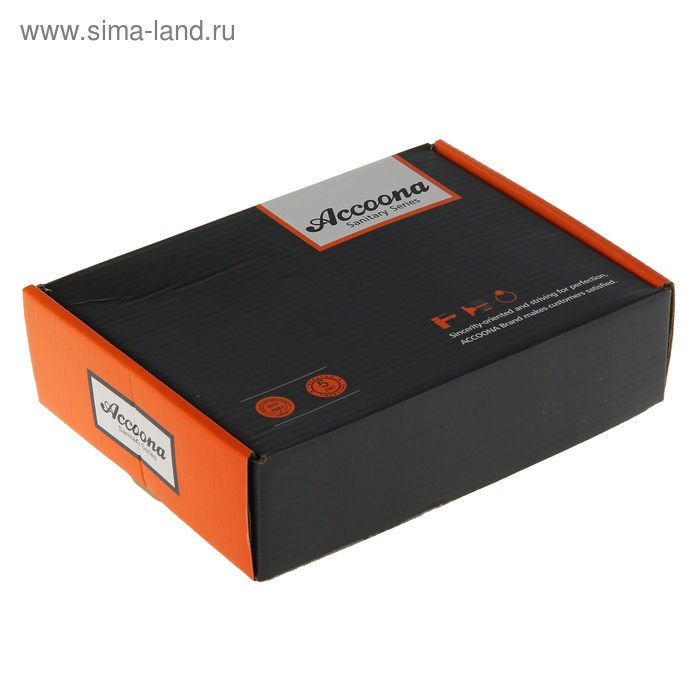 Cмеситель для кухни Accoona A4215, однорычажный, средний излив, с гайкой, латунь, хром Cмеситель для кухни Accoona A4215, однорычажный, средний излив, с гайкой, латунь, хром