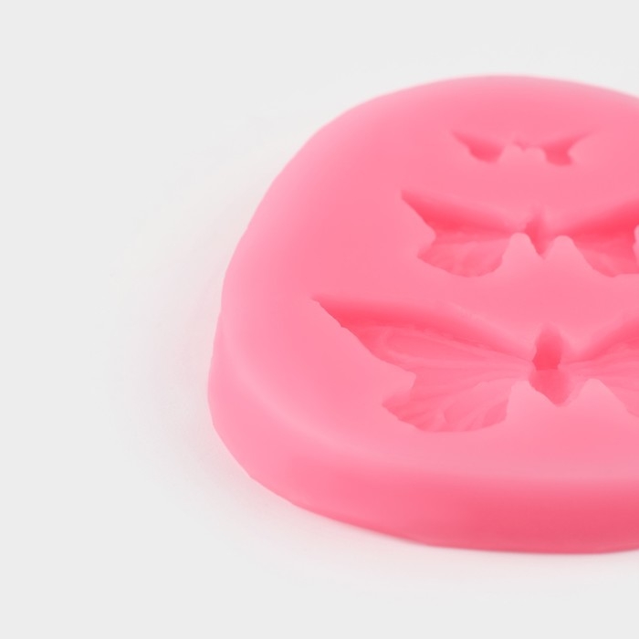 Молд «Бабочки», силикон, 7,5×6×1 см, цвет МИКС Молд «Бабочки», силикон, 7,5×6×1 см, цвет МИКС