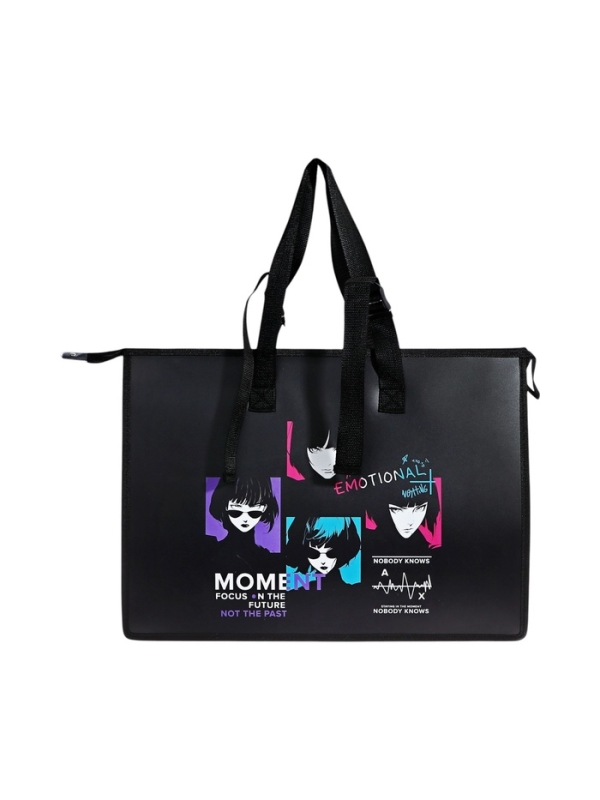 Папка А3 , 467х338х100 мм, deVENTE Папка А3 , 467х338х100 мм, deVENTE "My Life", с ручками, пластиковая, молния сверху, внутренний карман