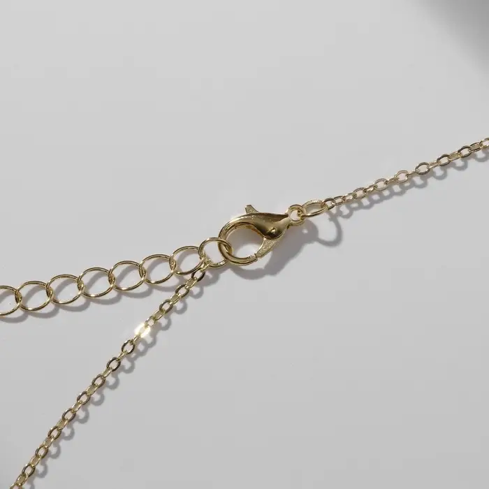 Кулон на цепочке &laquo;Прелесть&raquo;, заяц, цветной в золоте, 40 см