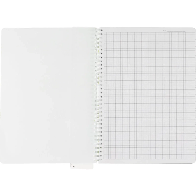 Бизнес-тетрадь WAVES А4 100л. ATTACHE клет,спир,пласт,заклад,цв.зеленый