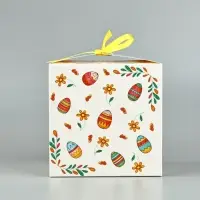Коробка складная на Пасху «Пасхальная», 12 х 12 х 12 см