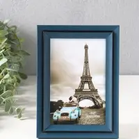 Фоторамка пластик 10х15 см "Остин" иссиня-чёрный 18,5х13,5х1,5 см