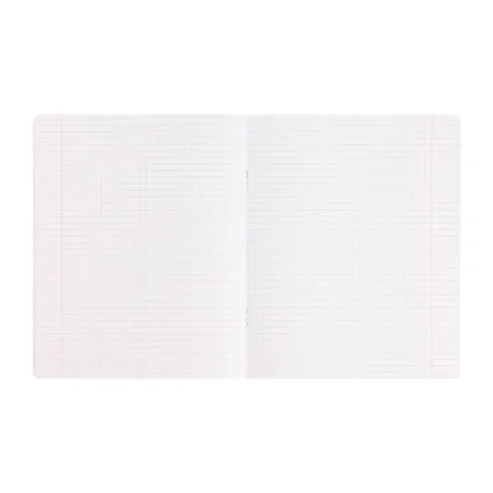 Тетрадь 18 листов в клетку Calligrata "Однотонная Новая Школьная. Эконом", обложка мелованная бумага, ВД-лак, блок №2 (серые листы), МИКС