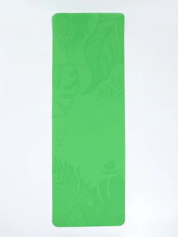 Коврик для фитнеса и йоги Sangh Tropics, нескользящий, 183&times;61&times;0.6 см, зелёный