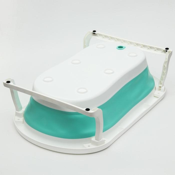 Ванночка детская складная со сливом, 75 см., цвет бирюзовый Ванночка детская складная со сливом, 75 см., цвет бирюзовый