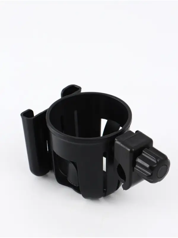 Подстаканник с держателем телефона для коляски, черный, Крошка Я