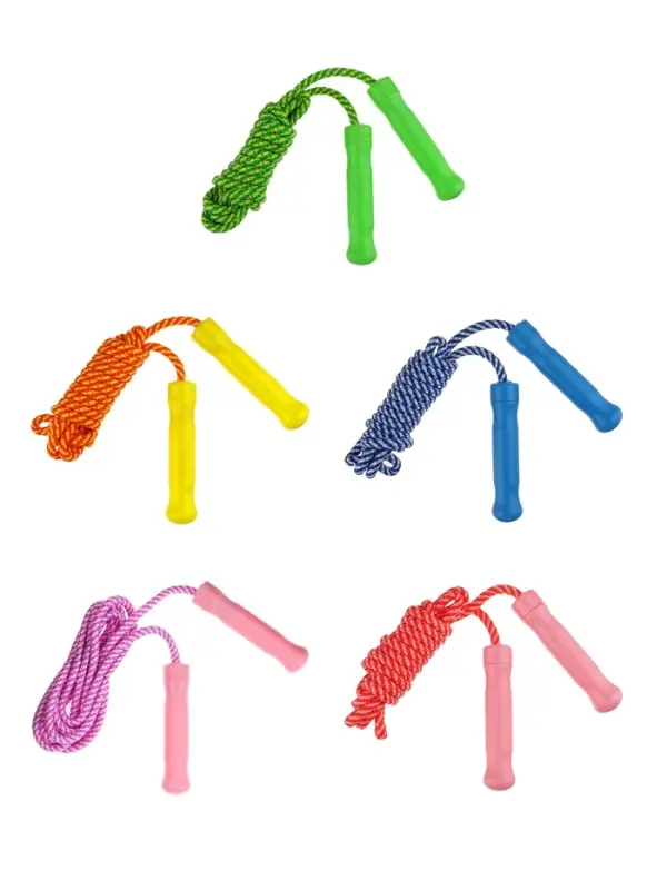 Скакалка спортивная ONLYTOP, 2.6 м, регулируемая, нейлон, МИКС