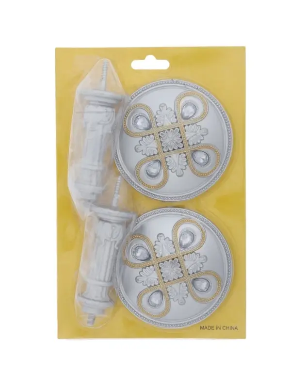 Крючок для штор CAPPIO KS033, d=98 мм, цвет серебро с золотом, 2 шт Крючок для штор CAPPIO KS033, d=98 мм, цвет серебро с золотом, 2 шт