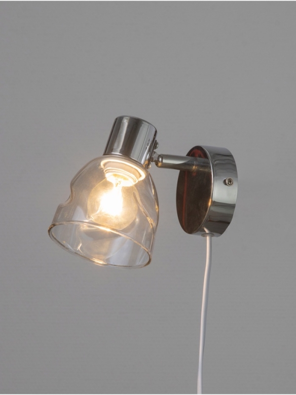 Спот "Гелла" 1хЕ14 40Вт хром 18х9х14 см