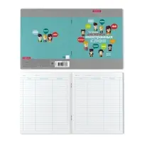 Тетрадь для записи иностранных слов ErichKrause. Hello, А5+, 48 листов, в линейку, три столбца, обложка из мелованного картона, блок офсет, МИКС