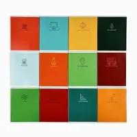 Тетради предметные, 48 л., набор из 12 шт., блок №1 &laquo;Палитра&raquo;