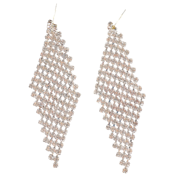 Серьги висячие цвет серебро Серьги висячие цвет серебро