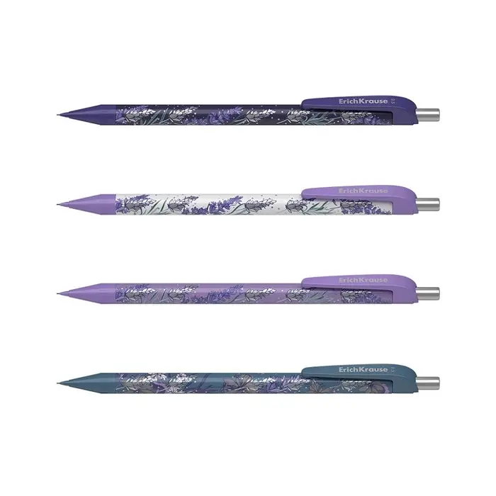 Механический карандаш ErichKrause «Lavender», НВ, 0.5 мм, матовый корпус Soft-Touch, фольгированные элементы, в тубусе, МИКС Механический карандаш ErichKrause «Lavender», НВ, 0.5 мм, матовый корпус Soft-Touch, фольгированные элементы, в тубусе, МИКС
