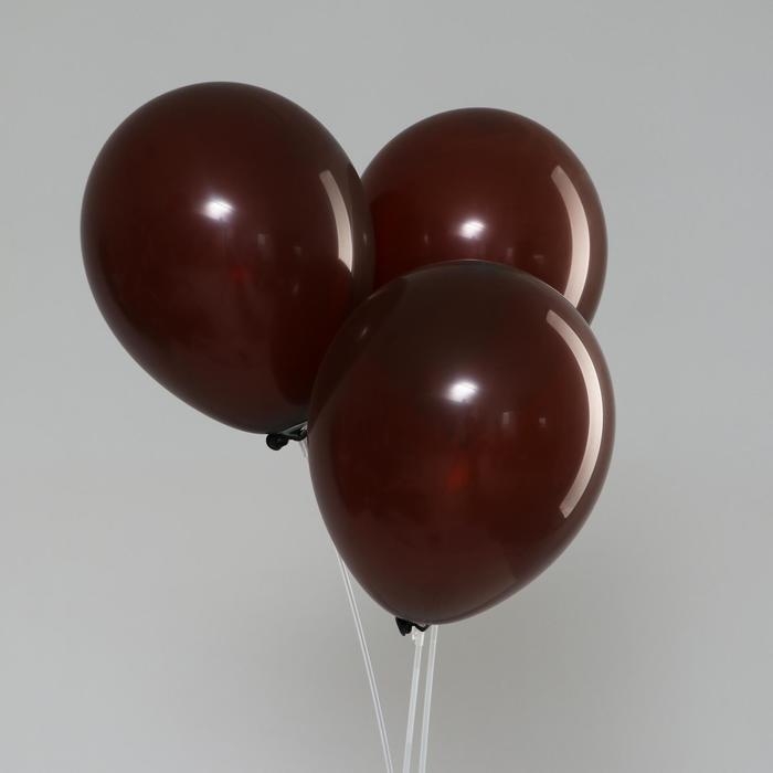 Шары воздушные латексные 12 Шары воздушные латексные 12", макарун, набор 5 шт., цвет шоколадный
