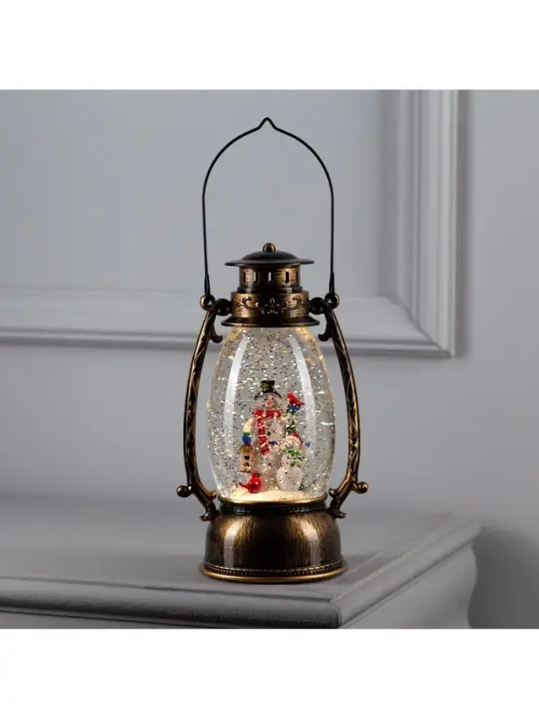 Светодиодная фигура &laquo;Два снеговика&raquo; 14&times;23.5&times;11 см, пластик, от батареек ААх3, USB, свечение тёплое белое