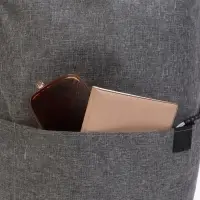 Рюкзак молодёжный на молнии, водонепроницаемый, с карманами, размер 22&times;12&times;35 см, серый