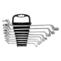 Набор ключей гаечных накидных изогнутых на держателе (6-22 мм) (8 предметов) AVS K2N8P