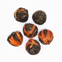 Китайский связанный зеленый чай, 50 г, лилия