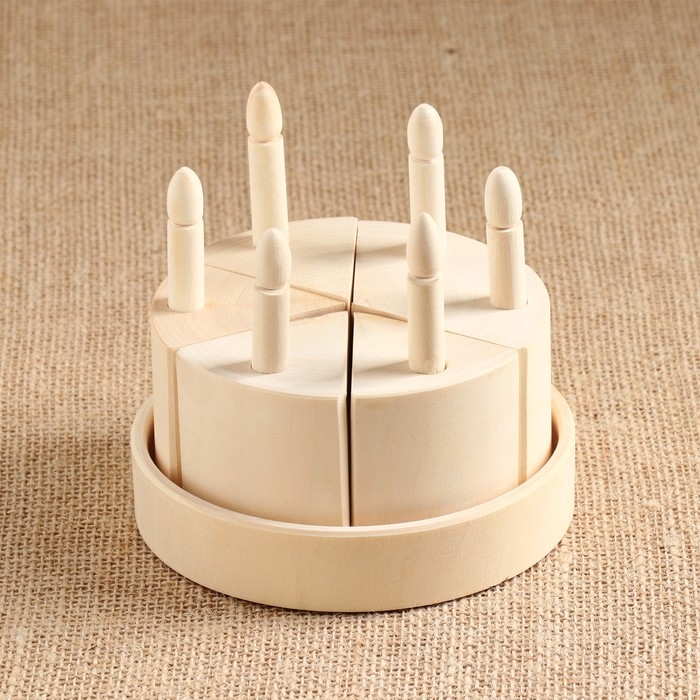 Заготовка для творчества "Тортик" 5х11 см, на поддоне D=12 cм