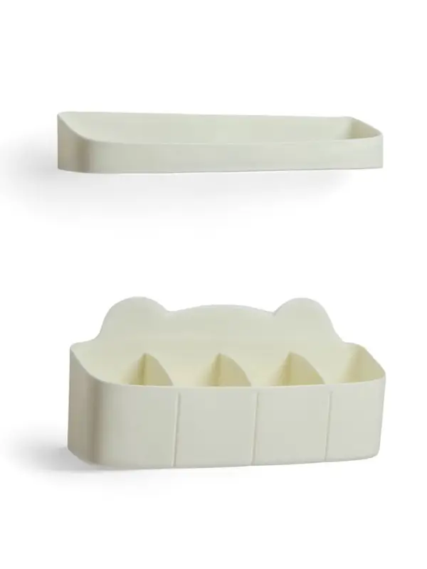 Подставка для зонтов, пластик, 23.5&times;7.5&times;11 см, 6.5&times;23.5&times;4 см, белая