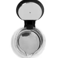 Чайник электрический Luazon LSK-1802, стекло, 1.8 л, 1500 Вт, подсветка, черно-стальной