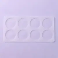 Форма для шоколада &laquo;Круг&raquo;, силикон, 8 ячеек, 23.5&times;12&times;0.3 см, прозрачная
