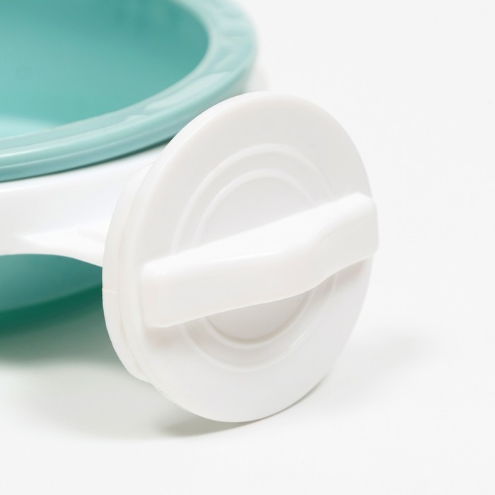 Миска съемная с креплением для клетки, 350 мл, голубой Миска съемная с креплением для клетки, 350 мл, голубой