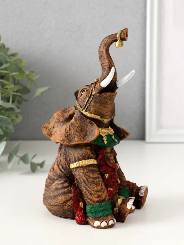 Фигура Фигура "Слон Индийский сидит" 17,5х8,5х9 см
