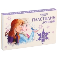 Пластилин  «Детский», 12 цветов, 180 г, Холодное сердце