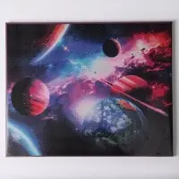 Алмазная вышивка полное заполнение &laquo;Космос&raquo;, на раме, 40&times;50 см