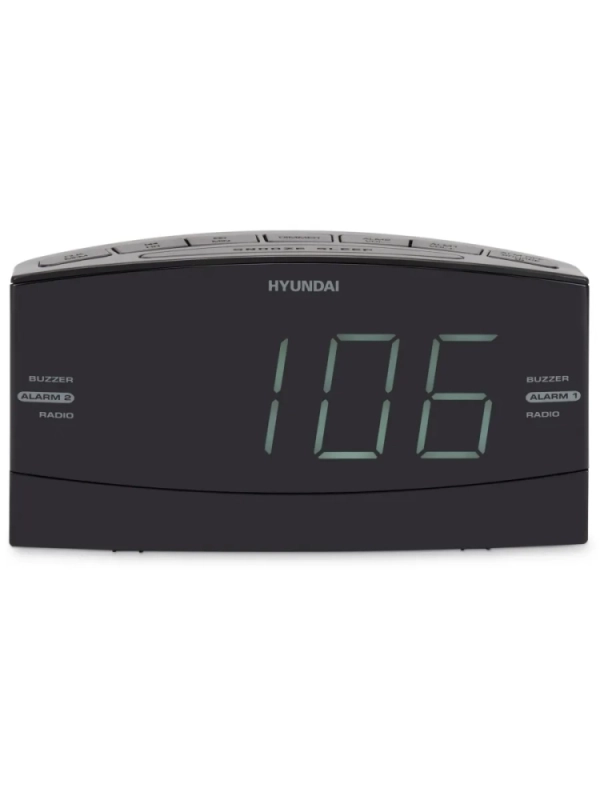 Радиобудильник H-RCL238 черный LCD подсв белая часы цифровые