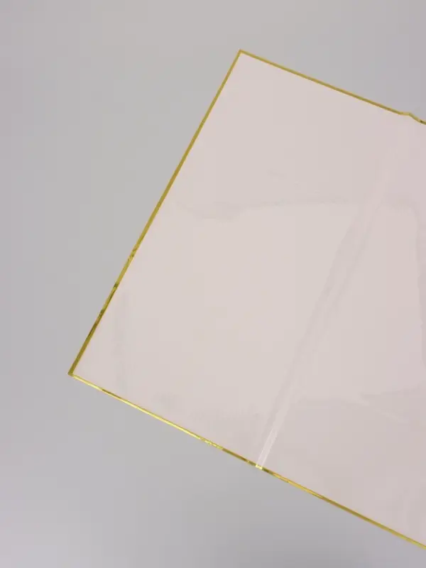 Пленка для цветов, "Кайма с тиснением", пудра, 57х57 см