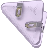 Зажимы для бумаг Deli EQJ8530, 4шт/уп,4цв,32мм, до 40л,угл, пласт