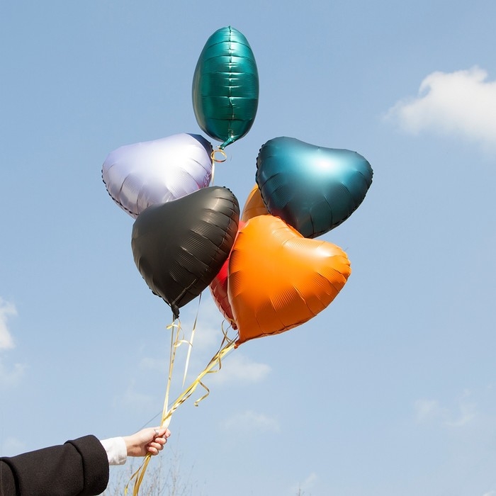 Шар фольгированный 18 Шар фольгированный 18" «Изумрудный сатин», сердце