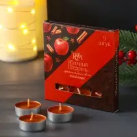 Набор свечей ароматических чайных &laquo;Яблочный штрудель&raquo;, 10 г, 9 шт.