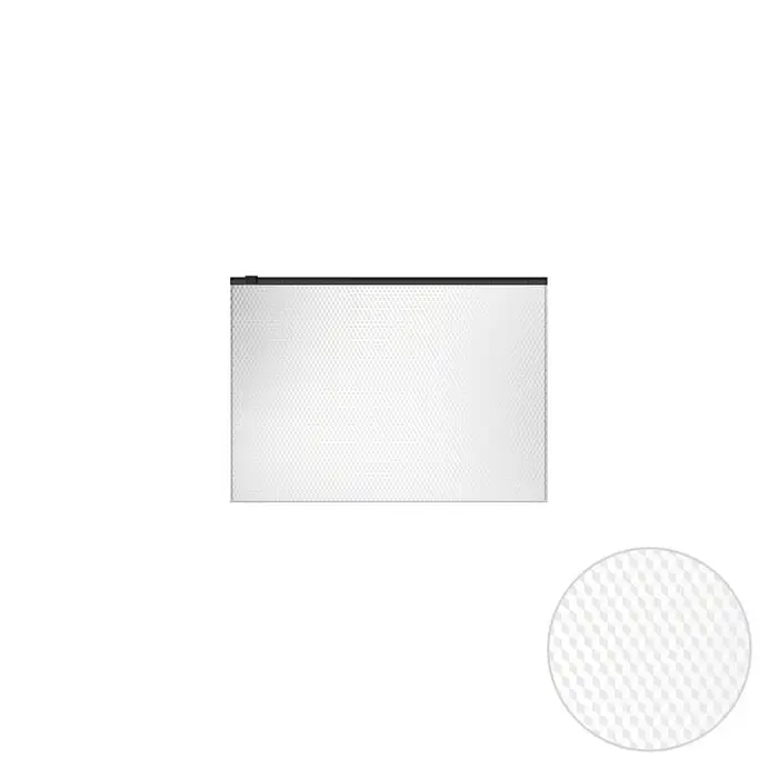 Папка-конверт на ZIP-молнии С6, 180 мкм, ErichKrause, Diamond Total White, с тиснением, полупрозрачная, белая Папка-конверт на ZIP-молнии С6, 180 мкм, ErichKrause, Diamond Total White, с тиснением, полупрозрачная, белая