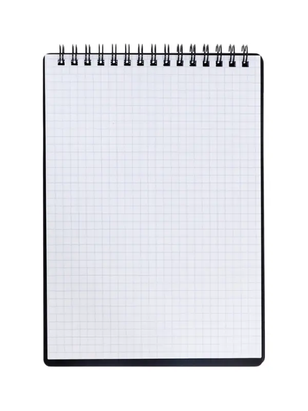 Блокнот А5 60 листов на гребне, BG, обложка пластик, тиснение фольгой, черный